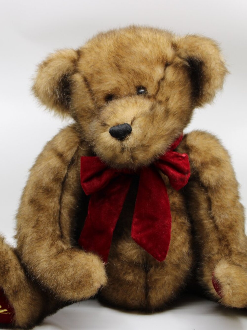 Vtg 24" Dan Dee Collector’s Choice 100th Plush Brown Teddy Bear HOLIDAY MICHIGAN